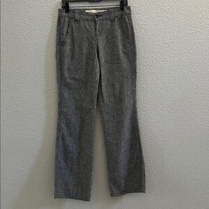 Anthropologie Daughters of the Liberation Linen Blend Straight Leg Pants SZ 0